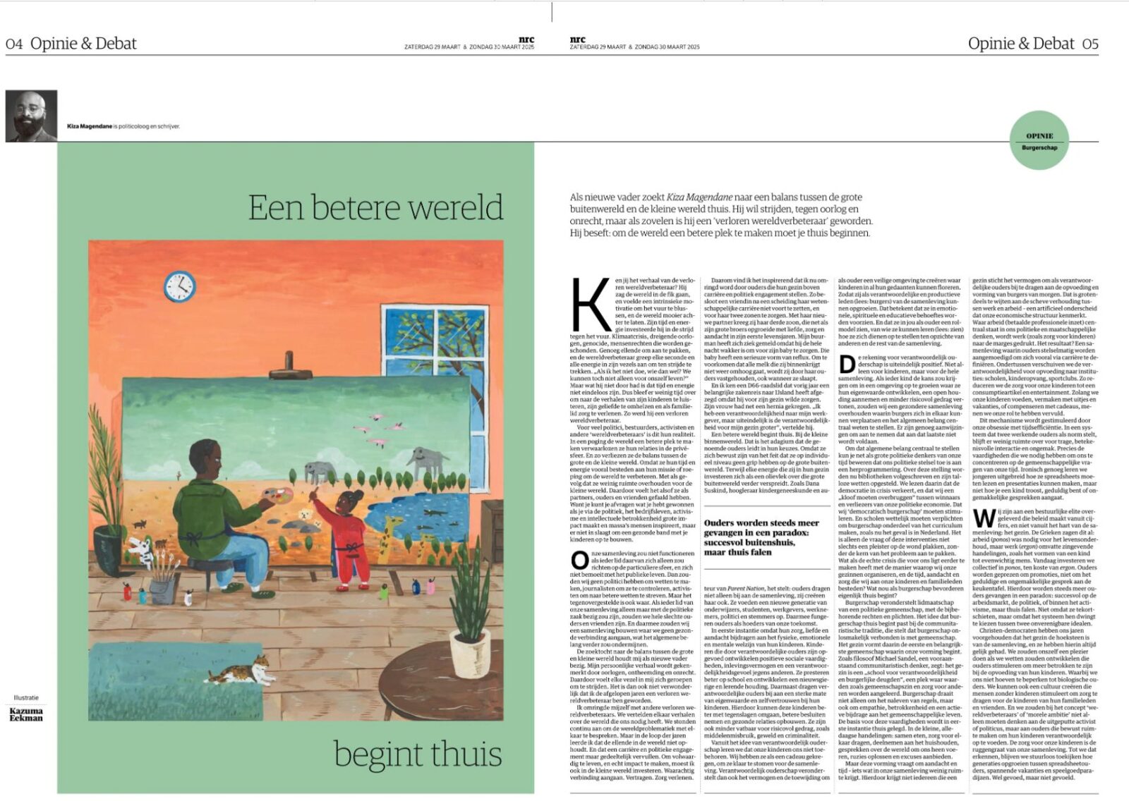 NRC krantenspread: Wij horen overal thuis