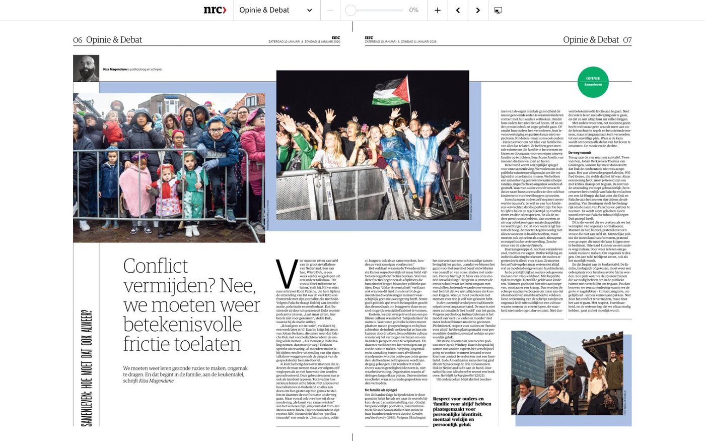 NRC Opinie — Conflict vermijden? Nee, we moeten weer betekenisvolle frictie toelaten.